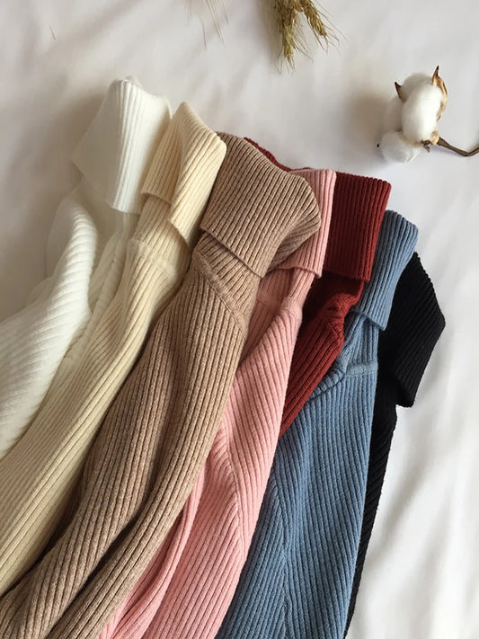 Long Sleeve Turtleneck Slim Sweater