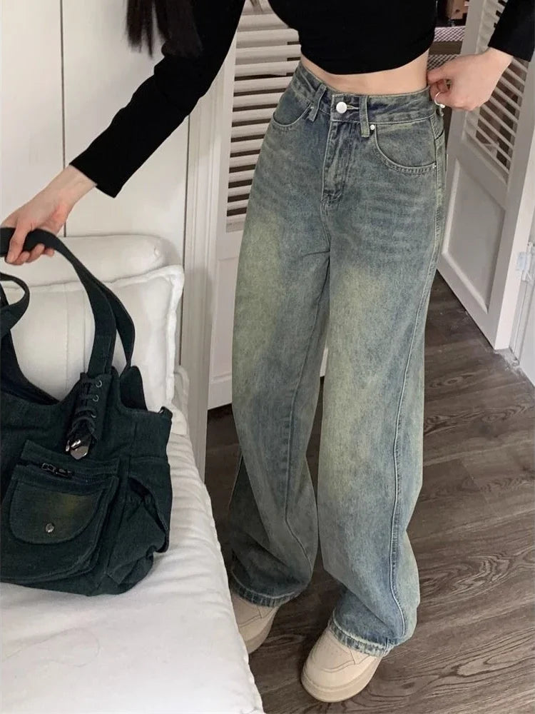 Wide Leg Denim Jeans