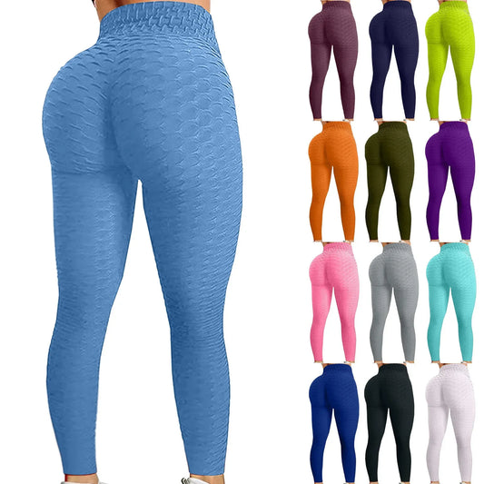 Multi-Color Yoga Leggings for Women - High Performance Sports Tights Yoga Pants with Butt Lifting Effect