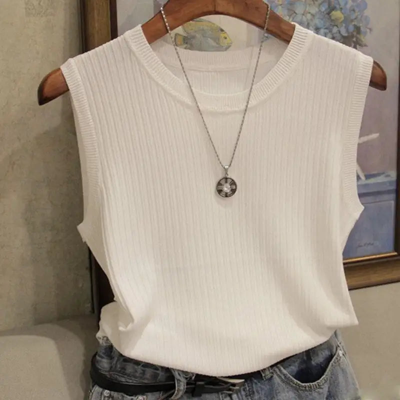 Sleeveless Thin Blouse