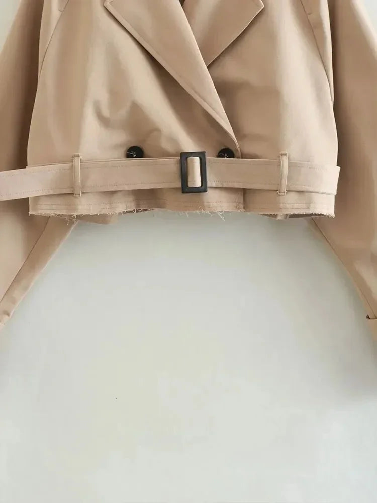 Cropped Trench Jacket