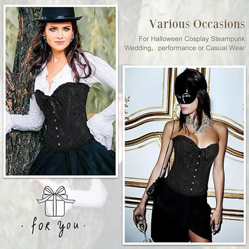 Sexy Floral Corset Overbust Body Shaper