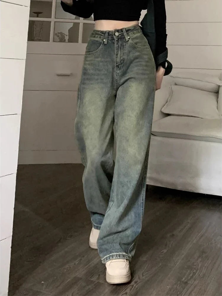 Wide Leg Denim Jeans