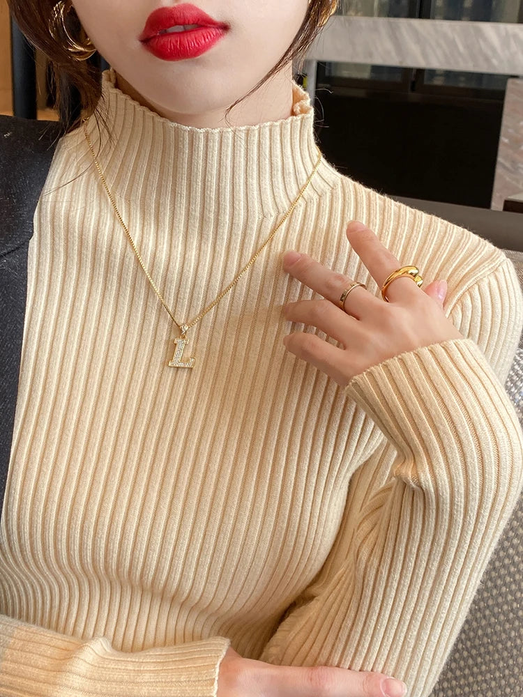 Turtleneck Long Sleeve Sweater