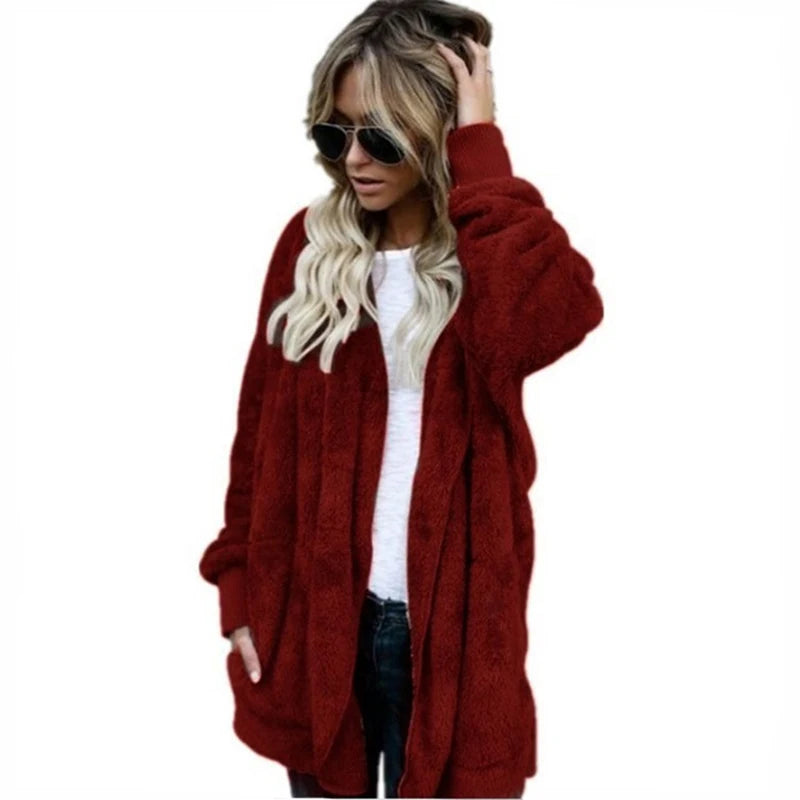 Double Fleece Cardigan Jacket