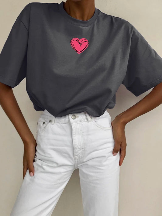 Heart Printed T-shirt