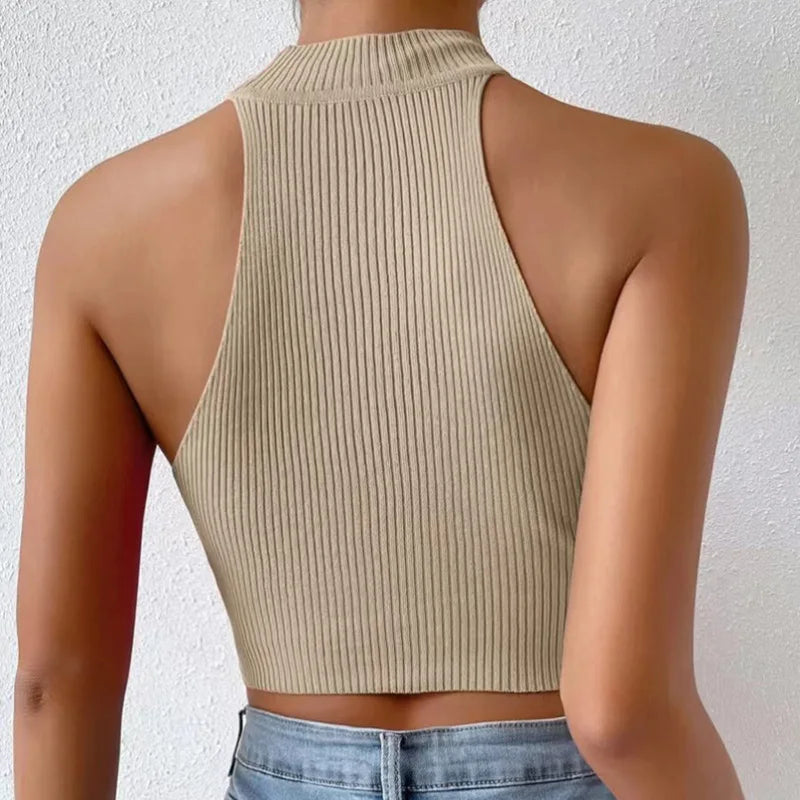 Sleeveless Knitted Top