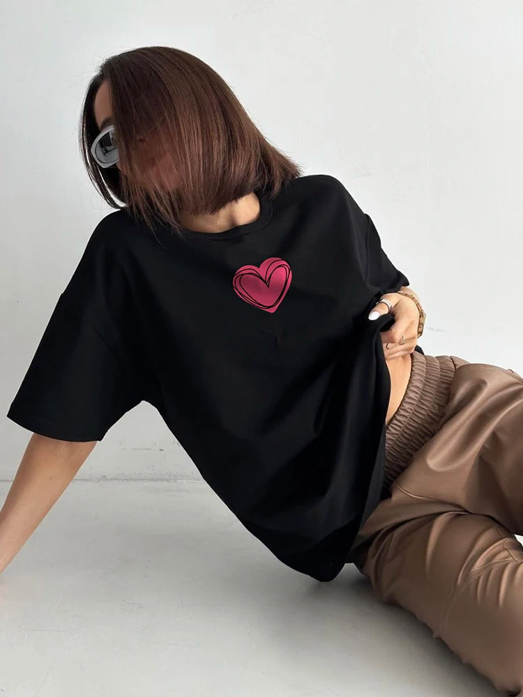 Heart Printed T-shirt