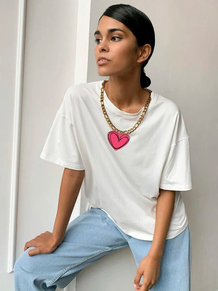 Heart Printed T-shirt