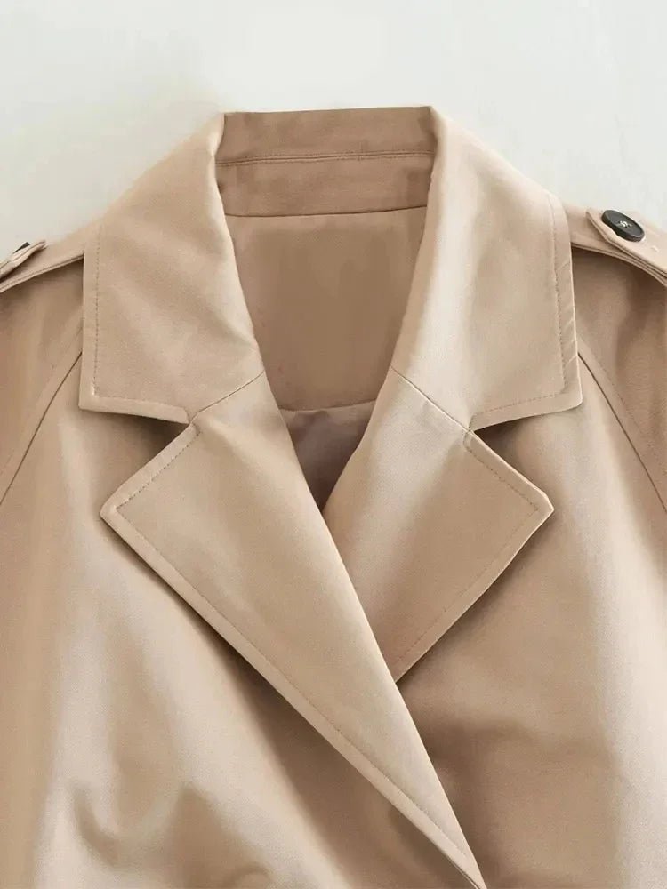 Cropped Trench Jacket