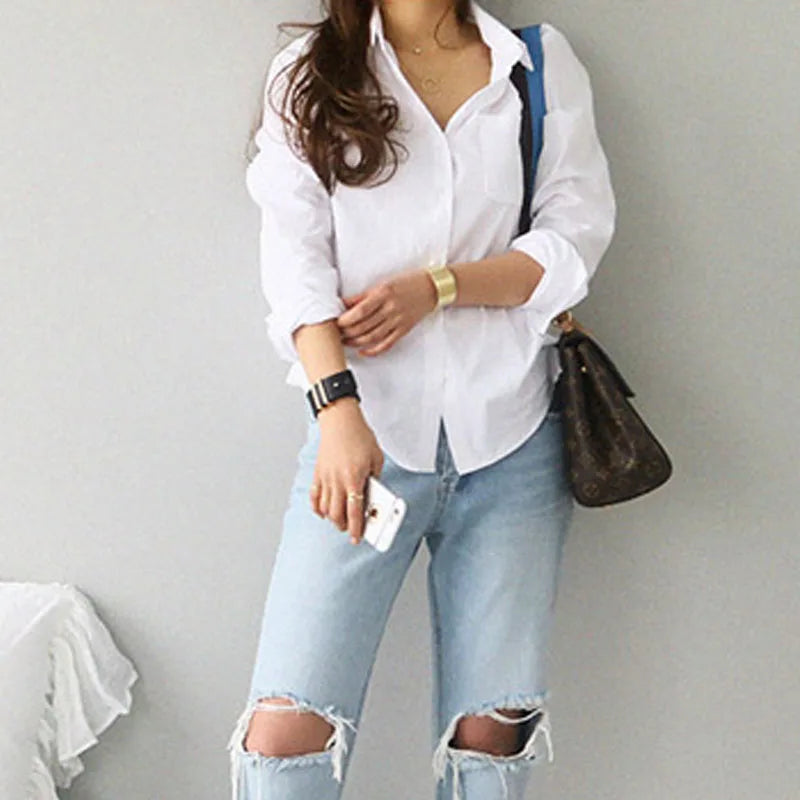 White Cotton Blouse