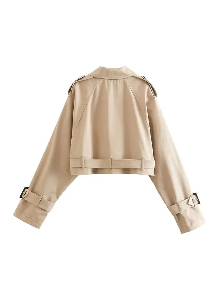 Cropped Trench Jacket