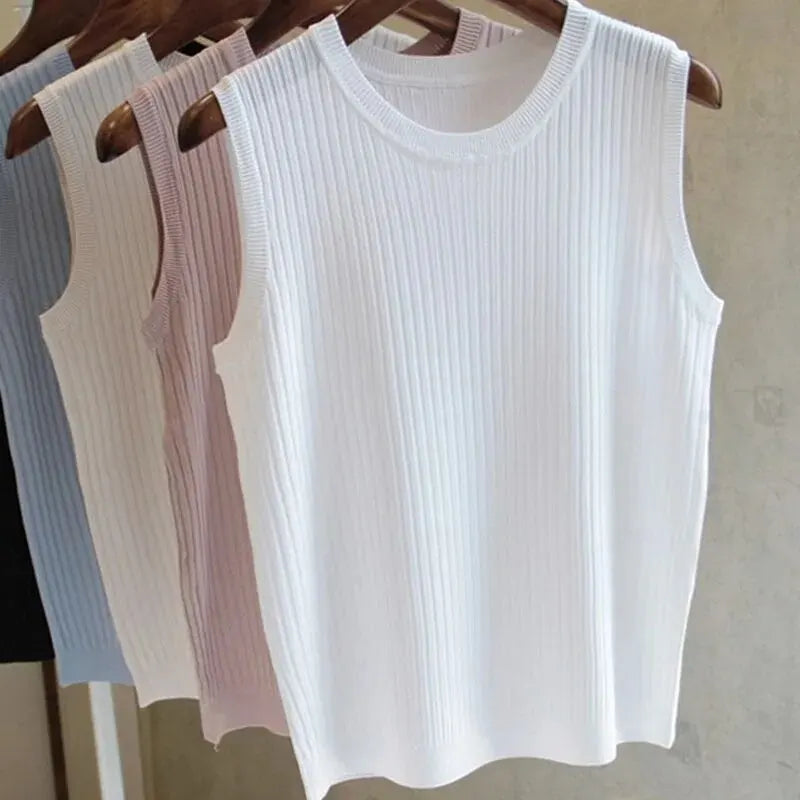 Sleeveless Thin Blouse