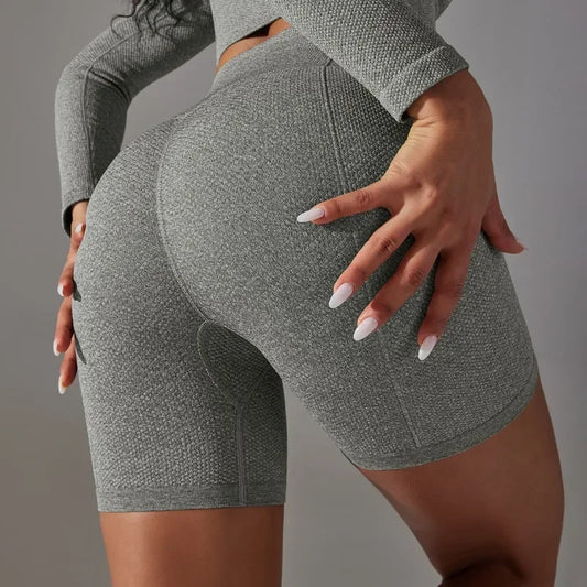 Seamless High Waist Athletic Shorts