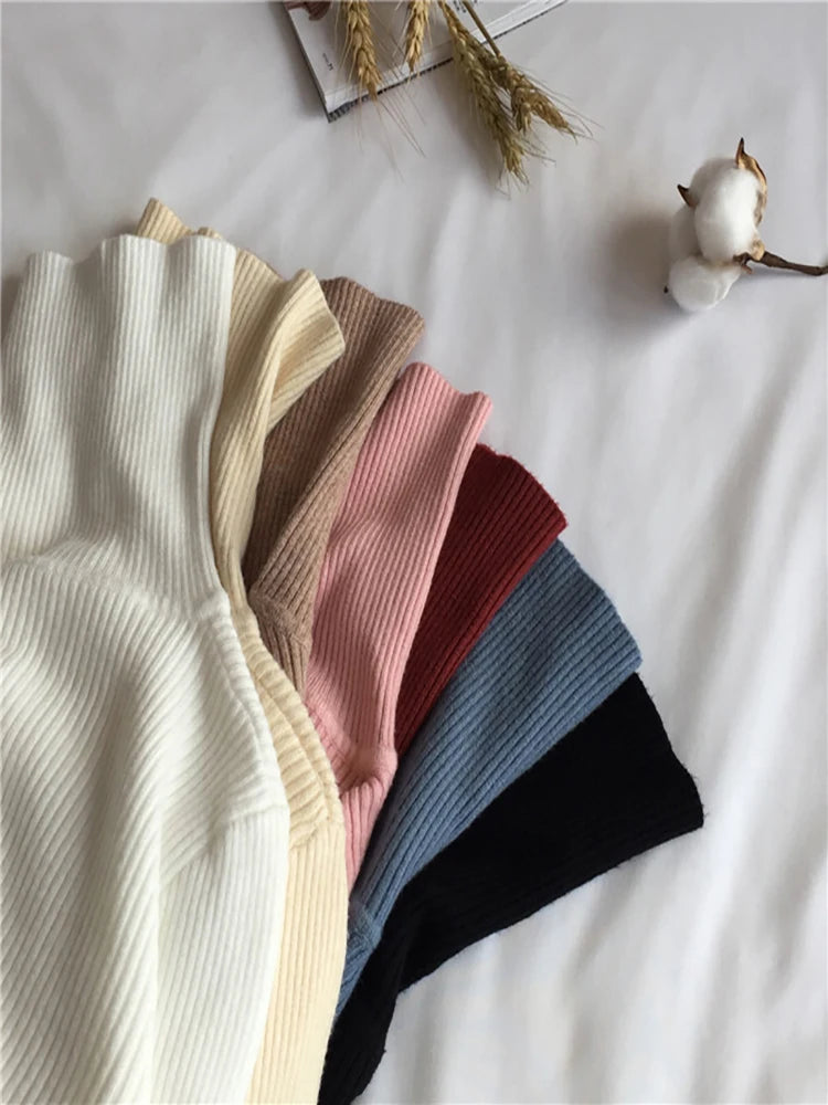 Long Sleeve Turtleneck Slim Sweater